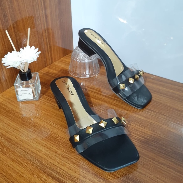 SANDAL HEELS HAK 3CM VARIASI MIKA ELEGANT PROMO DR-016