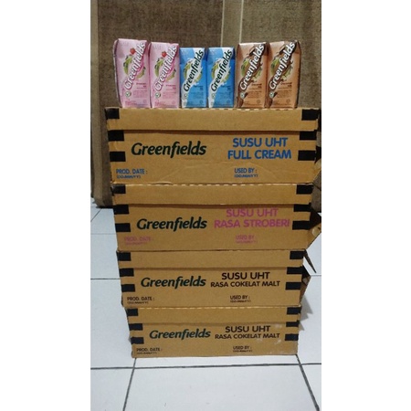 

SUSU UHT GREENFIELDS 200 ML (DUS) ISI 32 PCS