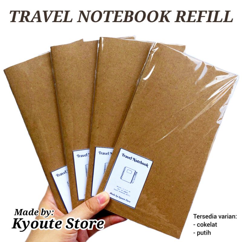 

Travel Notebook Journal Refill Kyoute Vintage Kraft Paper Book Notepad