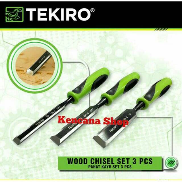 Tekiro pisau tatah kayu 3 pcs - tekiro pahat kayu 3pcs - chisel tekiro wood