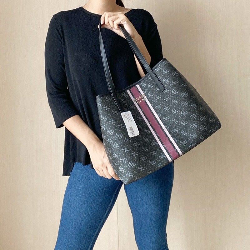 NEW Tas 2in1 Guess List Totebag vikky Gratis Purse