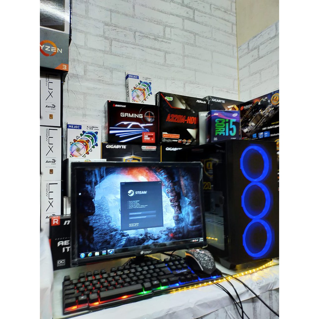 PC i7 gaming editing dan rendring full set siap pakai