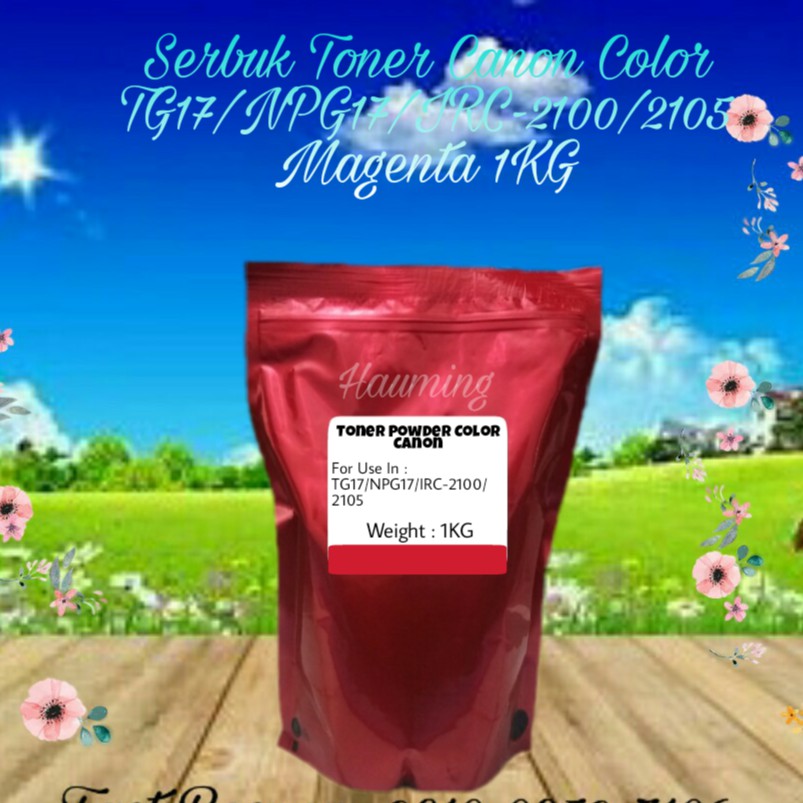 Serbuk Toner Canon NPG17 NPG 17 TG17 TG 17 IR C2100 C2105 IRC 2100 2105 IR2100 IR2105 Magenta 1kg