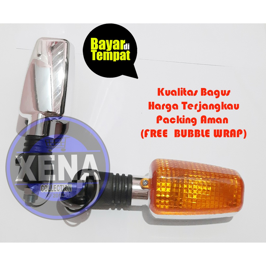 Sen - Riting Rx-King Model Standar Sepasang / LAMPU SEN ASSY STANDAR RX KING / Sen RX King New RX K Riting RX King New Batok Crum 4 pcs Ke Depan Belakang