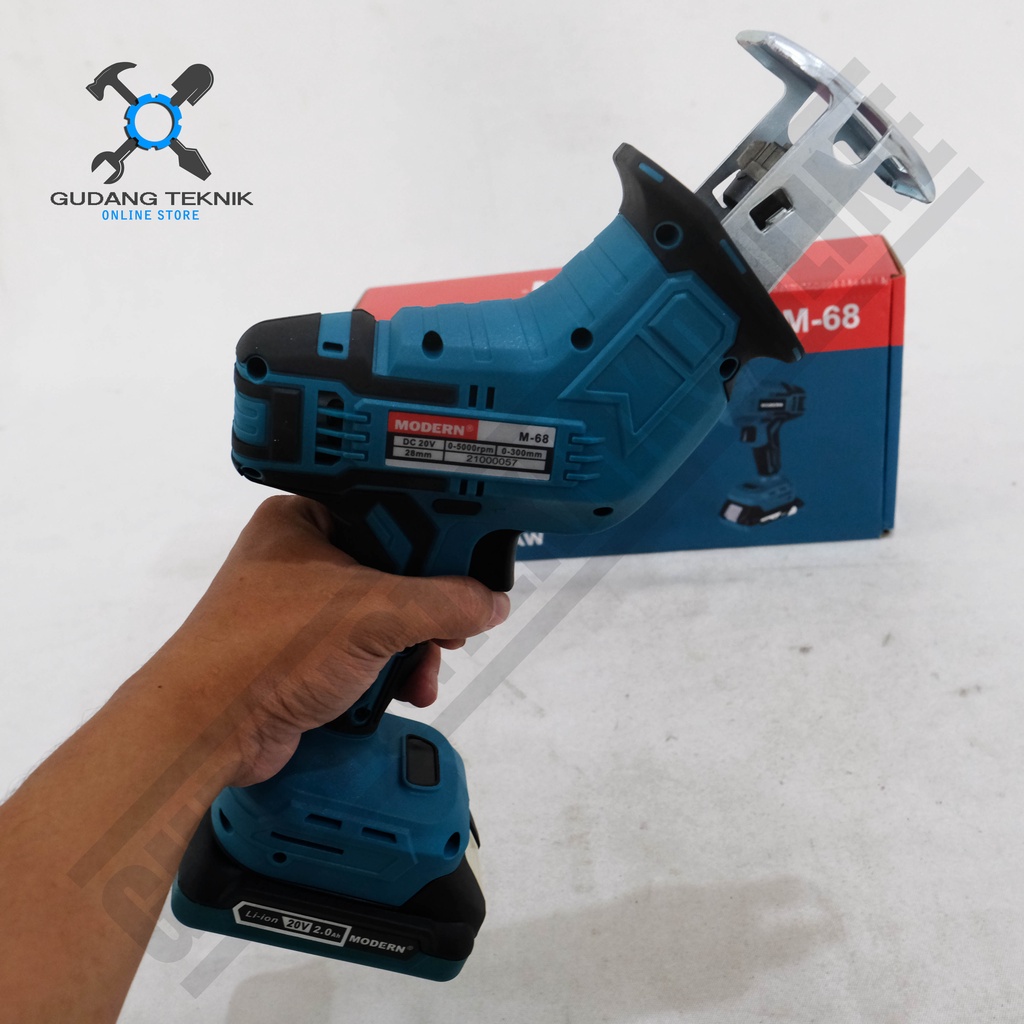 Mesin Gergaji Cordless Recipro Saw Modern M68 - Gergaji Saber Saw Baterai Modern M-68