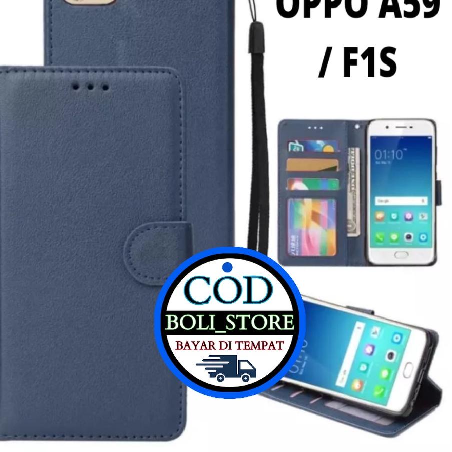 Promo - CASING / CASE KULIT FOR OPPO F1S \ OPPO A59 - CASING DOMPET- COVER -SARUNG HP 케