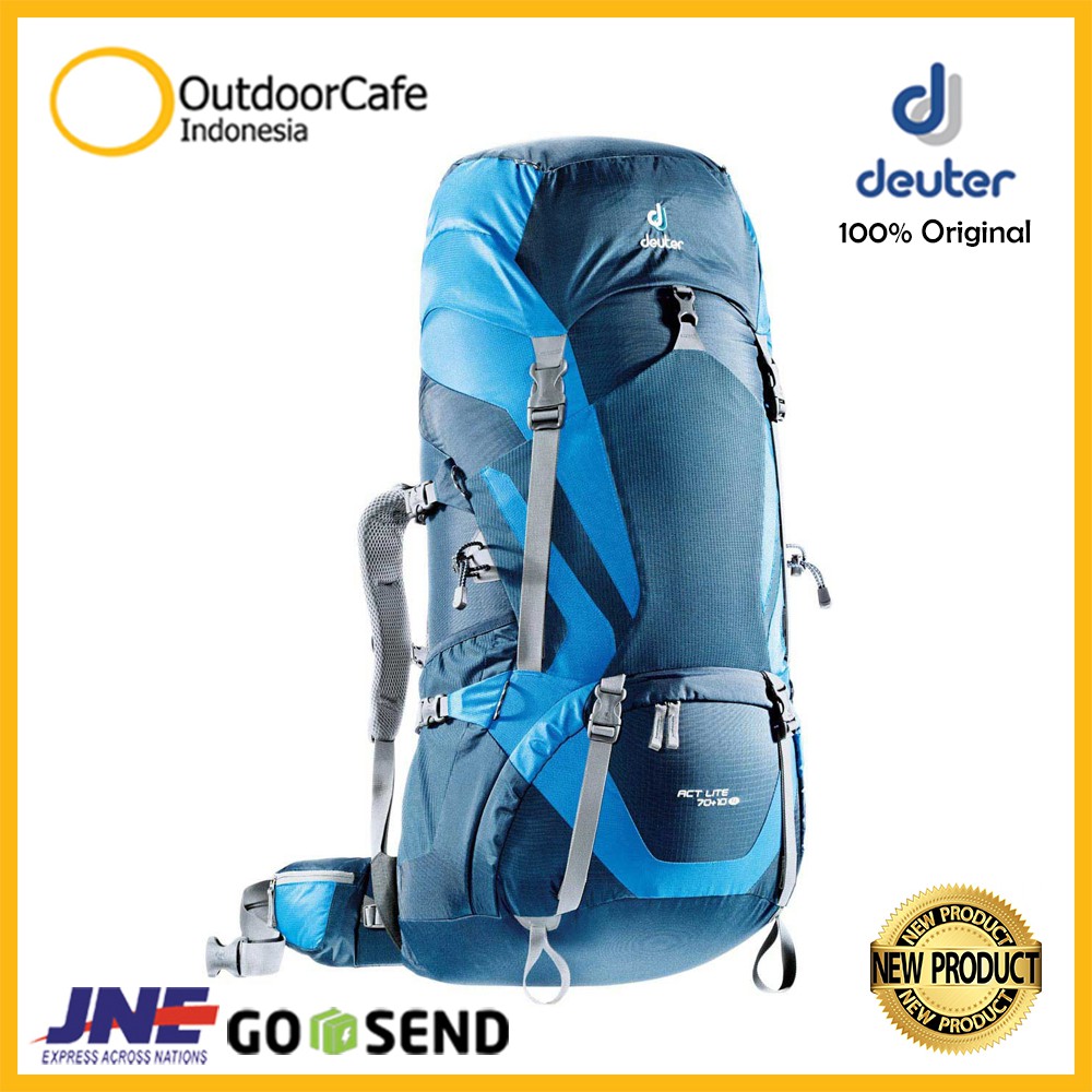 Tas Ransel Carrier Keril Hiking Naik Gunung Deuter Act Lite 70 + 10 SL Original