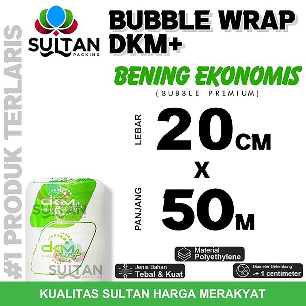 

Bubble Wrap 20cm x 50meter BENING EKONOMIS Bubblewrap TERMURAH / ROLL