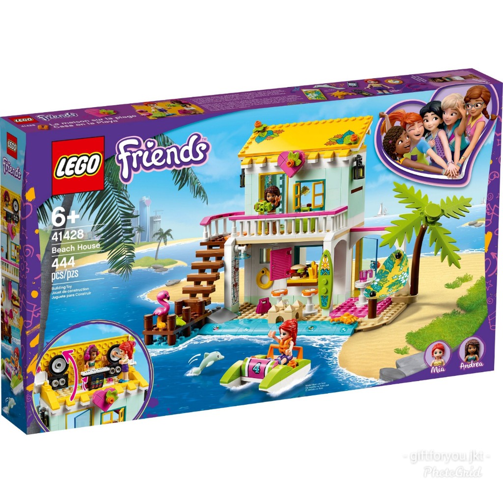 Lego Friends Beach House Mainan Bricks Building Rumah Pantai