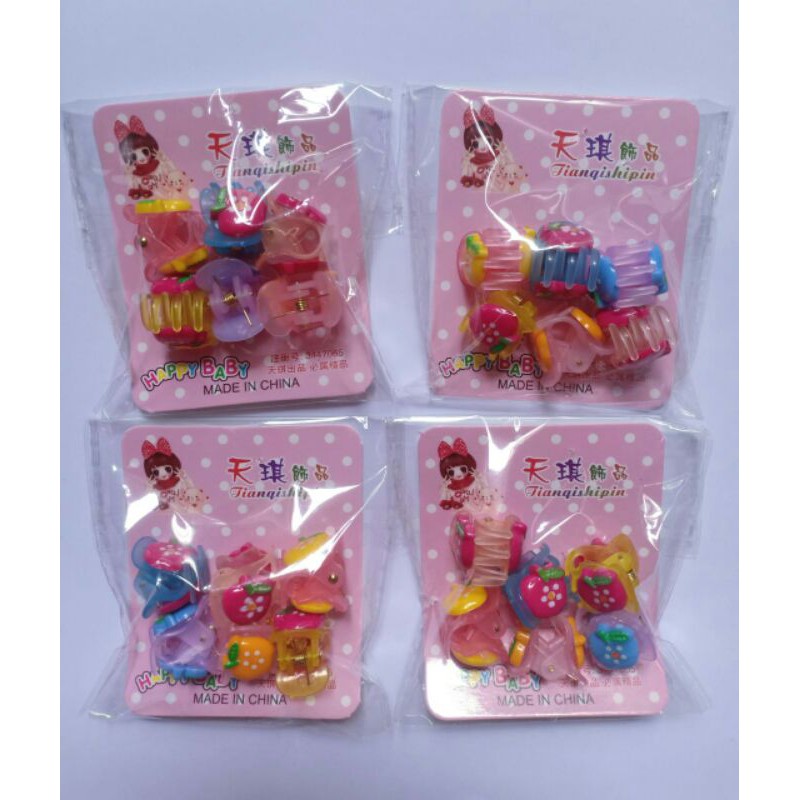 6 PCS JEPIT RAMBUT ANAK IMPOR