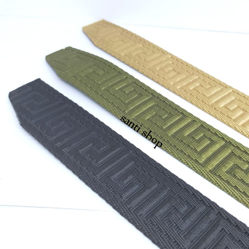 IKAT PINGGANG PRIA CANVAS NYLON BELT SABUK PRIA KEPALA LOGAM  BESI