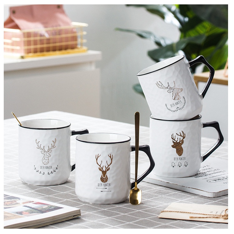 Ceramic Mug Deer Random / Gelas Keramik / Hampers Souvenir Kado