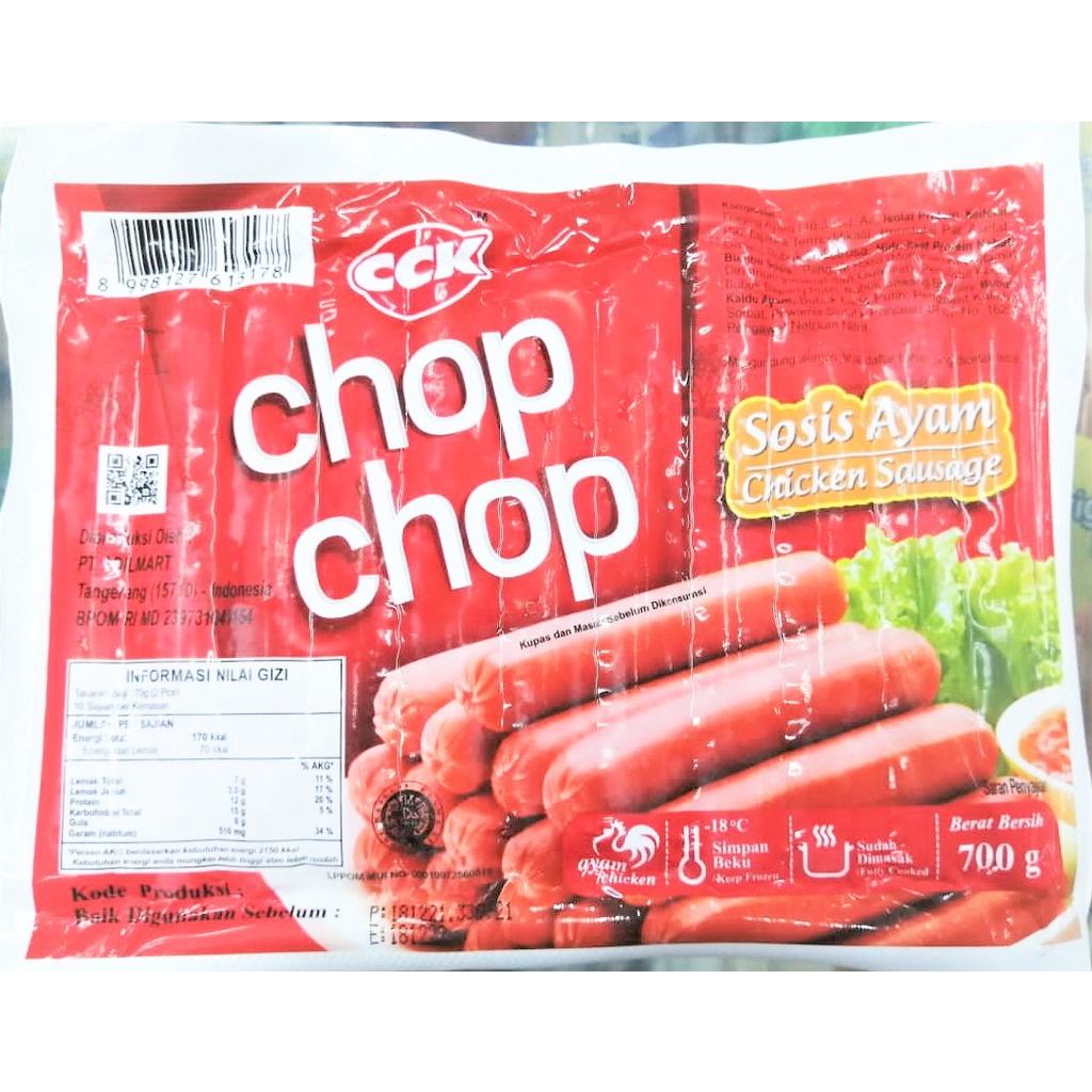 

Chop Chop Sosis Ayam Short 700gr