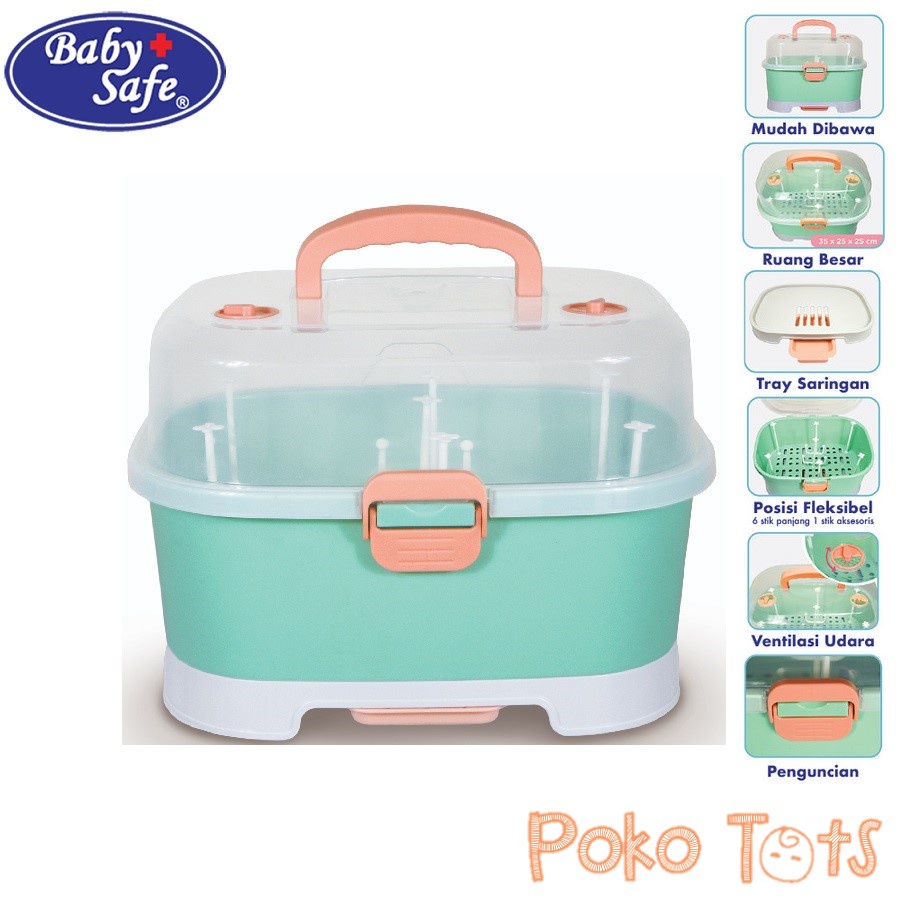 Baby Safe Portable Drying Rack DR006 Rak Pengering Botol Susu Bayi