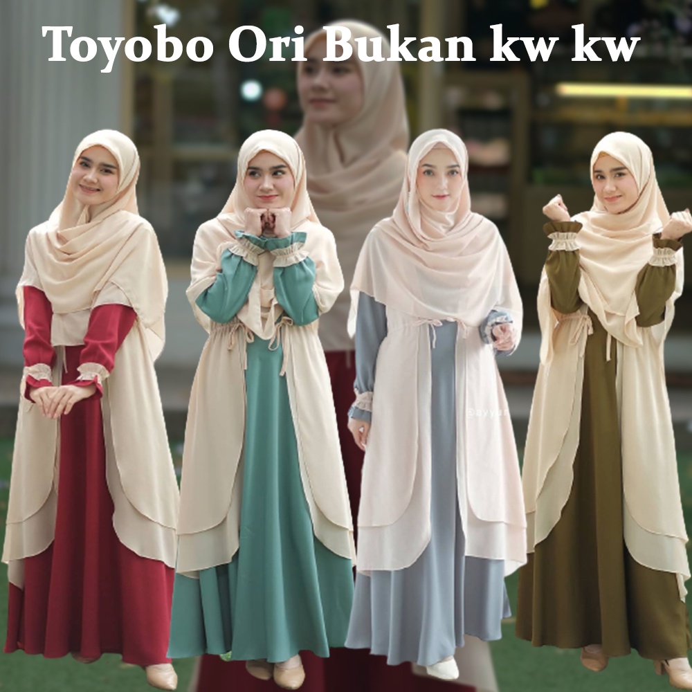 Gamis Remaja Toyobo Premium Terbaru Kombinasi Kekinian Diayu Official