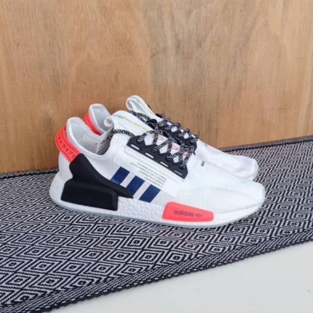 adidas nmd r1 v2 white orange