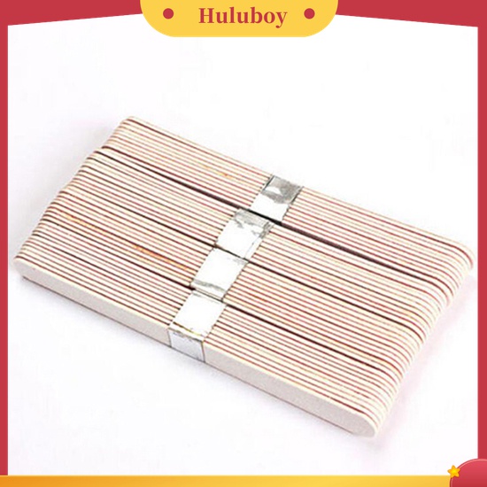 Huluboy Huluboy♡ 10pcs Balok Buffer Pengikir Kuku Untuk Manicure / Pedicure