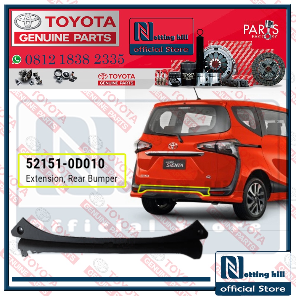 COVER BUMPER BELAKANG TOYOTA SIENTA