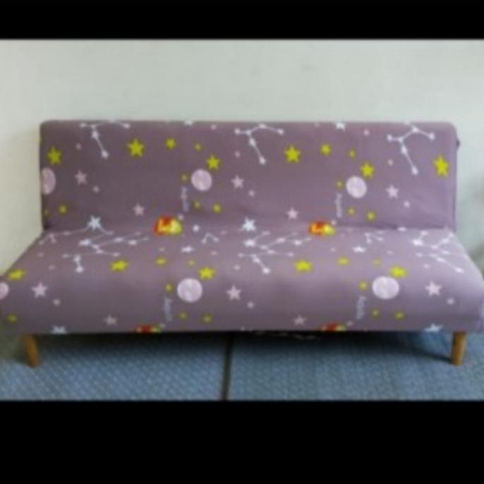 COVER SOFABED / sarung kursi sofa bed elastis motif bahan import murah
