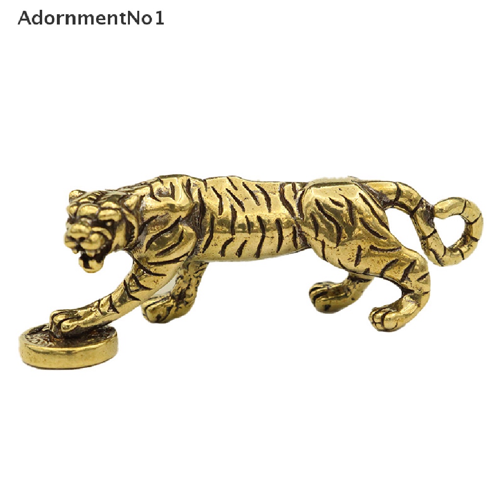 (AdornmentNo1) Kalung Rantai Dengan Liontin Motif Zodiak Cina Macan Bahan Kuningan 2022