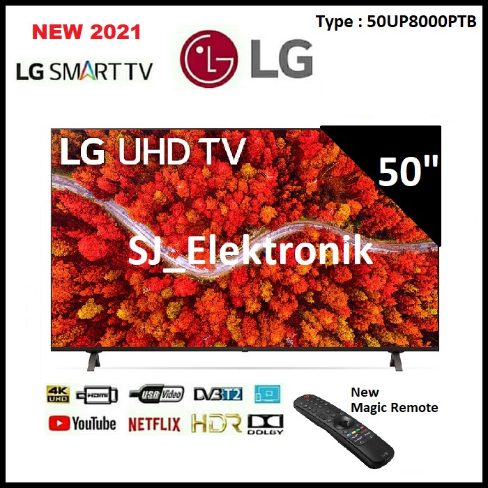 (KHUSUS LUAR KOTA) LED TV LG 50 Inch 50UP8000PTB - 50UP8000 Real 4K SmartTV
