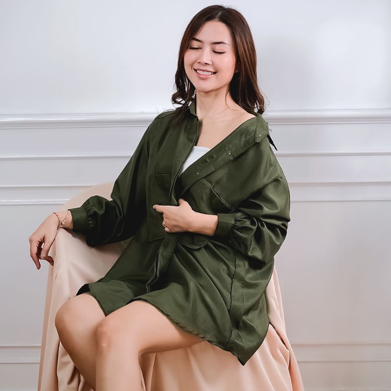 Cs AREUM KEMEJA KOREAN OVERSIZE XXL