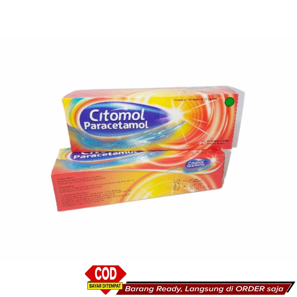 Best Seller Obat Panas Demam Tinggi Mriyang AMPUH Murah ~ Citomol Kaplet strip isi 10 ~ K026