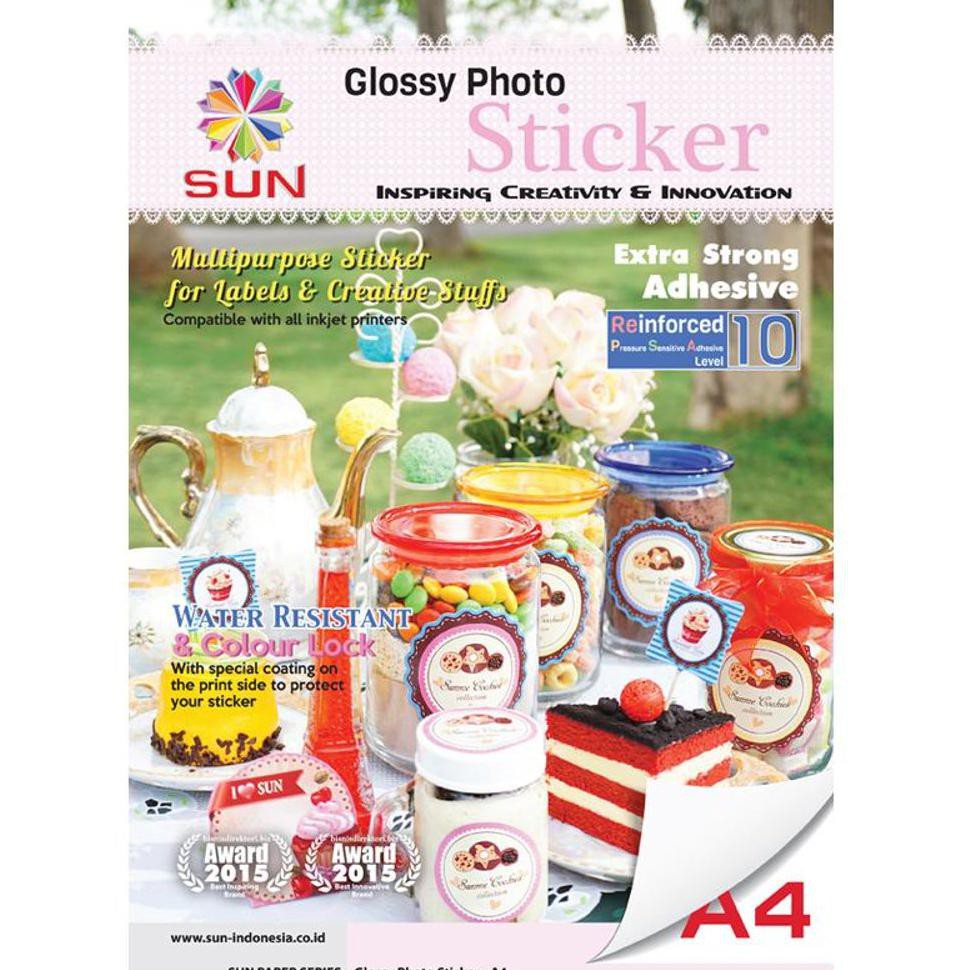 

Kertas Sticker A4140 GSM - SUN NG Glossy Photo Sticker