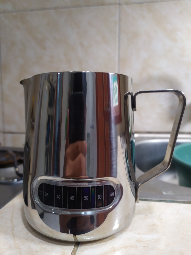 Milk Jug Thermometer 600ml / Milk Jug Stainless / Pitcher Susu / Milk Frother / Teko Susu