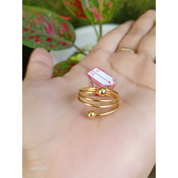 cincin perak asli 925 di lapisi emas 22karat