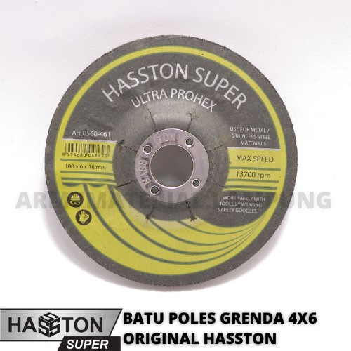 BATU POLES MESIN GRENDA 0560-461 UKURAN 4X6 HASSTON ORIGINAL / BATU GOSOK / BATU GERINDA / BATU POLE