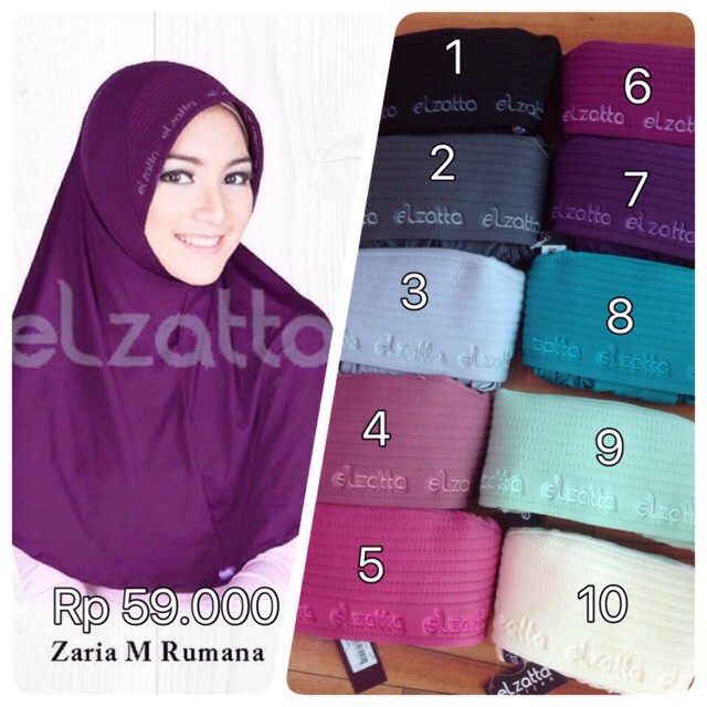 Dijual Bergo Elzatta Zaria M Rumana Murah
