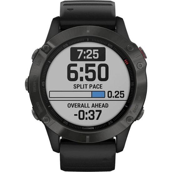 Garmin Fenix 6S Carbon Gray DLC with Black Band Original Resmi TAM 2 Tahun