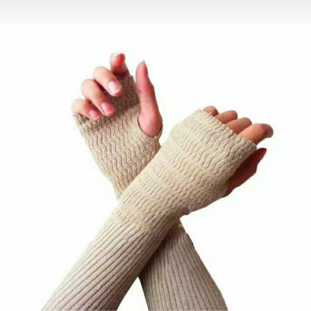 Handsock Rajut P 50cm | Manset Rajut Wanita