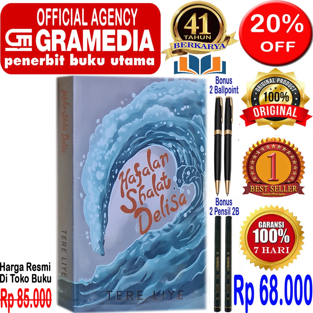 Jual Buku Hafalan Shalat Delisa - Tere Liye - Original & Segel | Shopee ...