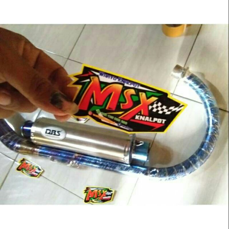 knalpot DBS silencer Stainless leher bluemoon model C satria Fu fi GSX Vixion Tiger Mega pro GL pro