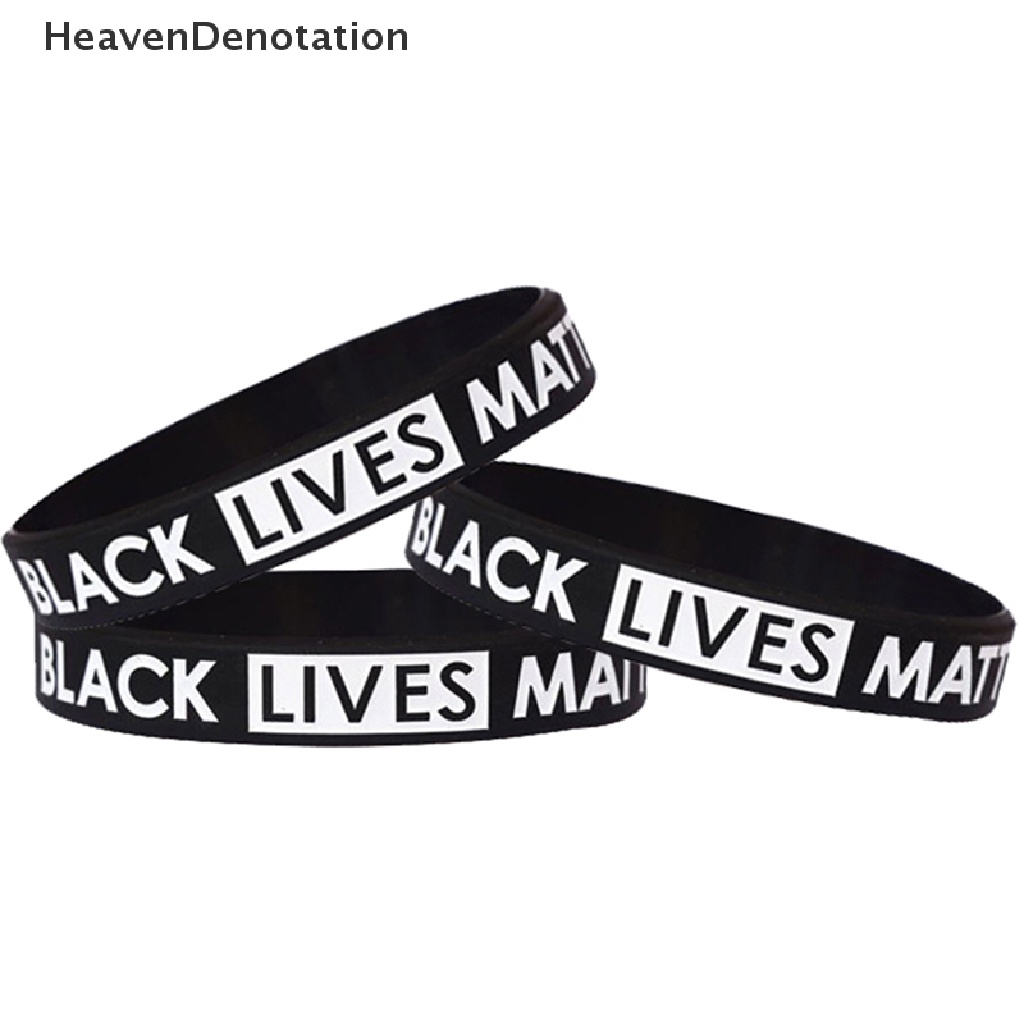 Gelang Bahan Karet Silikon Warna Hitam Tulisan I Can 't Breathe