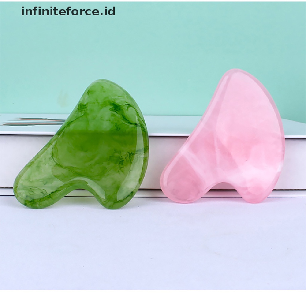 (infiniteforce.id) Alat Pijat Gua Sha Bahan Resin Untuk Wajah