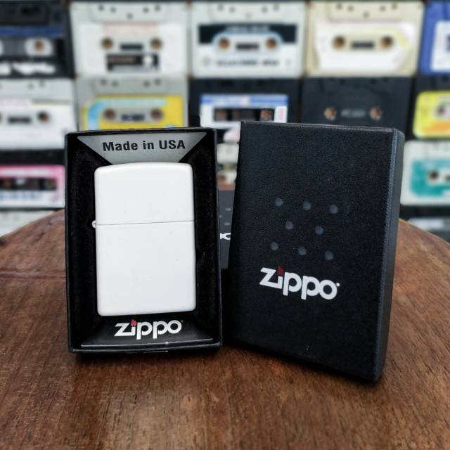 Zippo White Matte korek api original zippo korek zippo