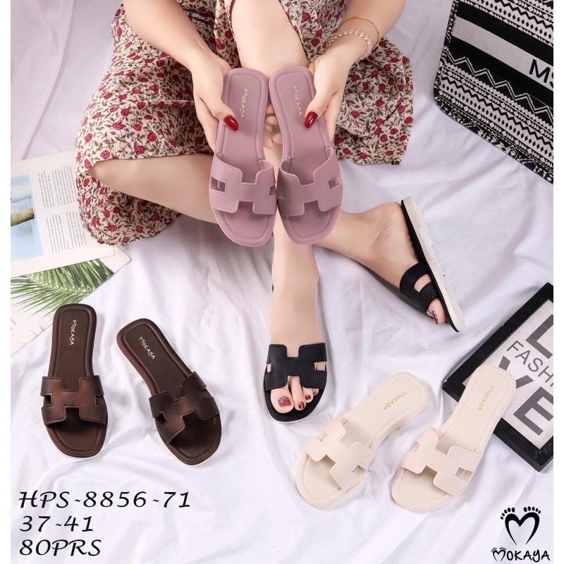 Sandal Slop H Polos Import Mokaya 8856-212 dan Morego 8856-2 dan Mokaya 8856-494 atau 8856-71