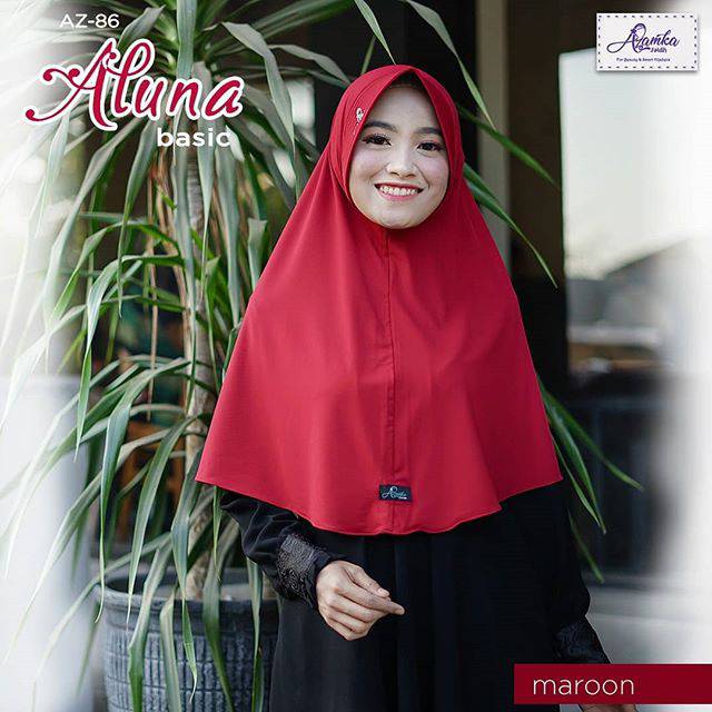 Kerudung Instan Kerudung Bergo Aluna Basic by Azamka