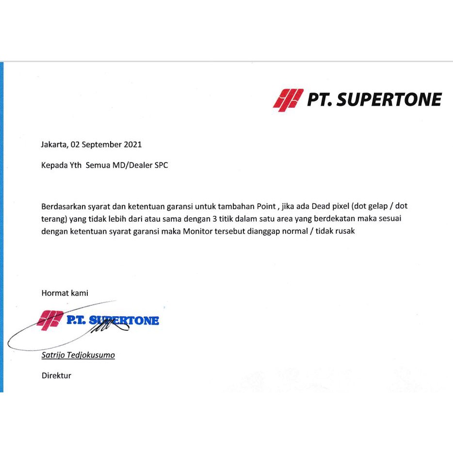 Monitor Komputer Spc LED 19 inch HD Garansi Resmi-5