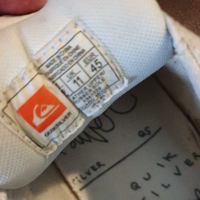 SEPATU QUIKSILVER PRELOVED ORIGINAL