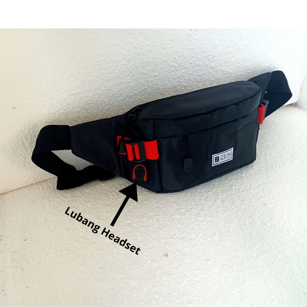 Tas Selempang Pria Waterproof Anti Air Slempang Waistbag Weistbag Pinggang Paha Pria Wanita Cewek Cowok Waterproof Anti Air