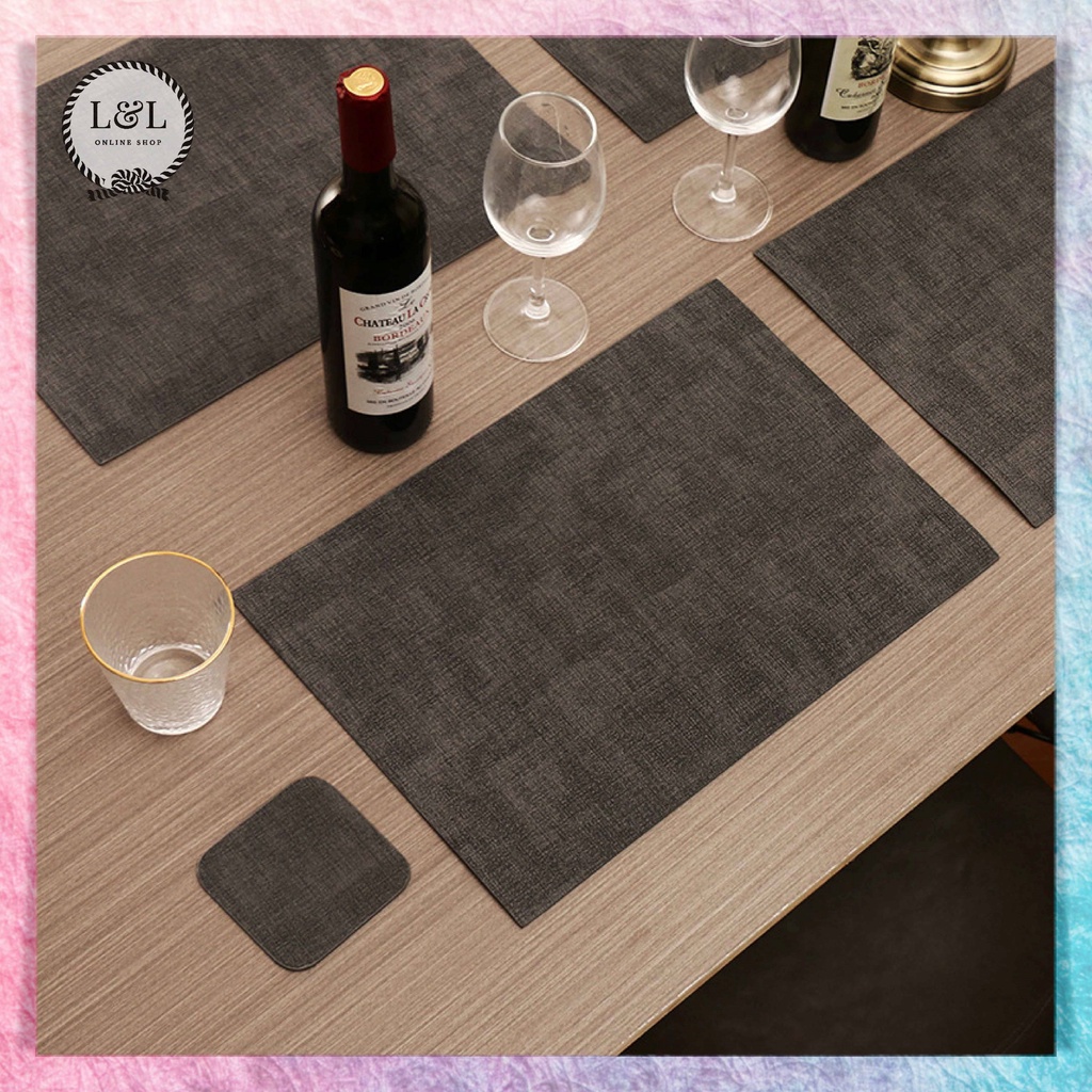 Tatakan Piring Meja Makan Tahan Panas Tatakan Gelas Aesthetic Alas Piring Anti Panas Table Mat Placement Tatakan Serbaguna
