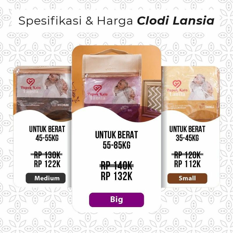 YUSPIN Popok Kain Lansia [Pampers Lansia]