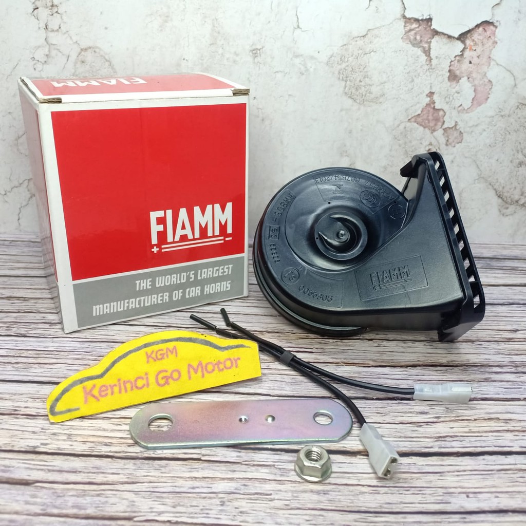 KLAKSON KEONG FIAMM SINGLE MOTOR WATERPROOF 12V - KLAKSON FIAMM SINGLE