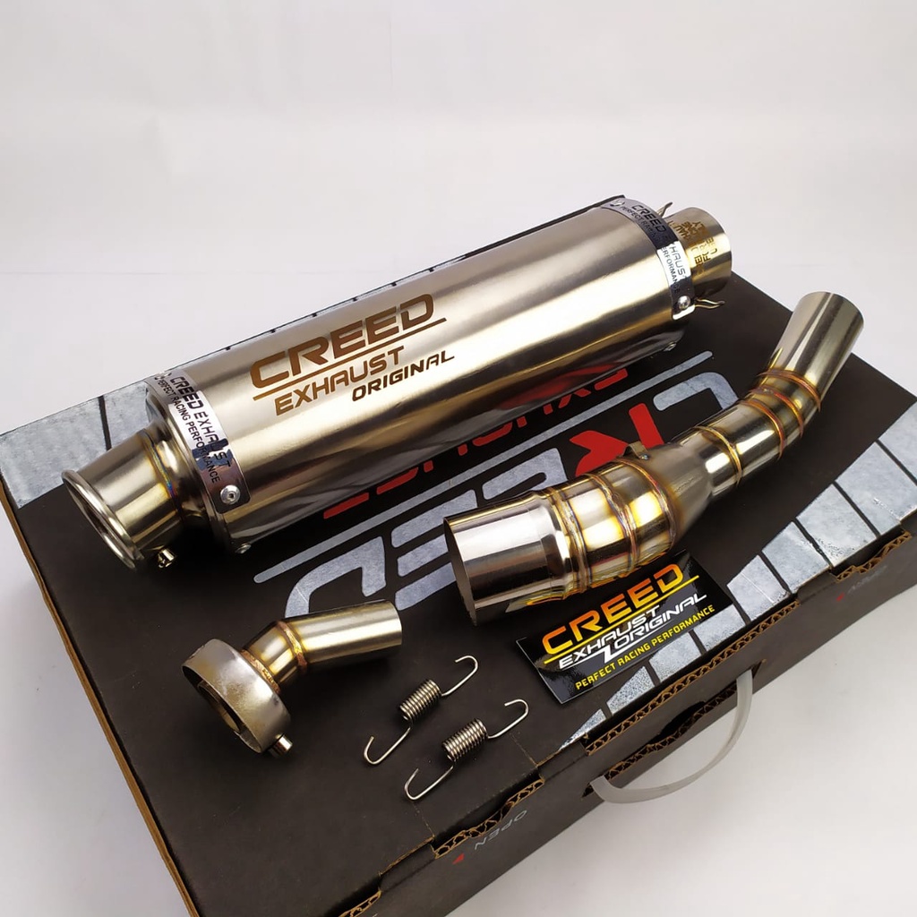 ORIGINAL KNALPOT RACING CREED EXHAUST + SLIP ON + DB KILLER FOR CBR 150R CB150R NINJA 250 FI/KARBU N