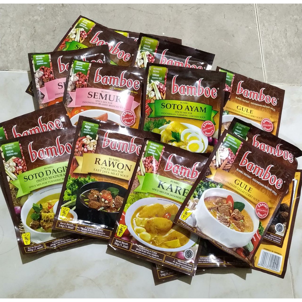 

BAMBOE Bumbu Baru/Bumbu Export/Bumbu Terlaris all variant 54gr