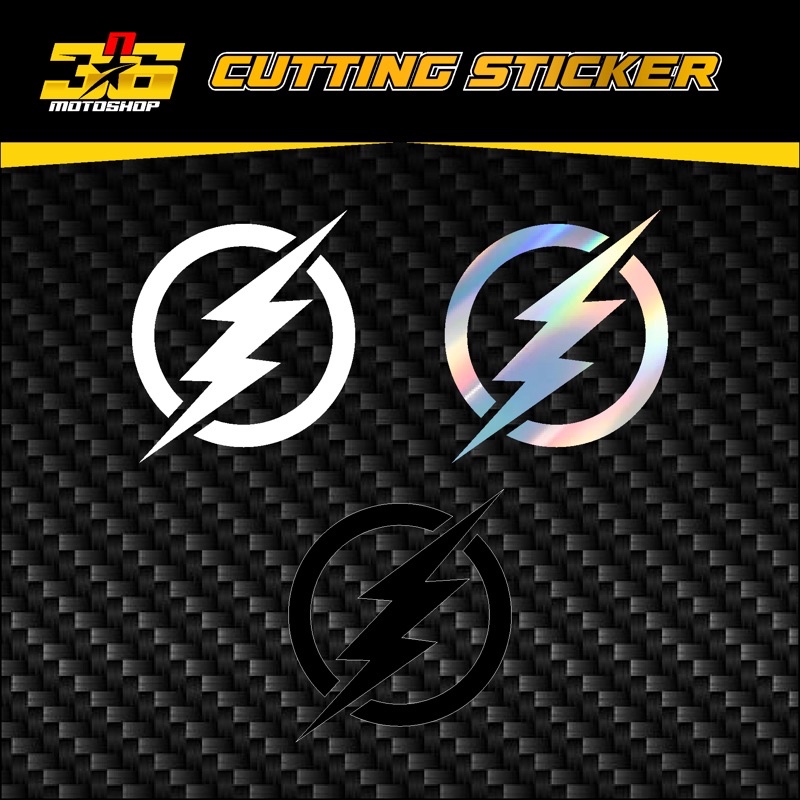 Jual STICKER FLASH (PETIR) CUTTING | STIKER HELM MOTOR 3n6 | Shopee ...